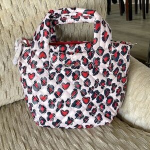♥️MZ Wallace Heart Leopard Print Metro Tote Deluxe XS♥️